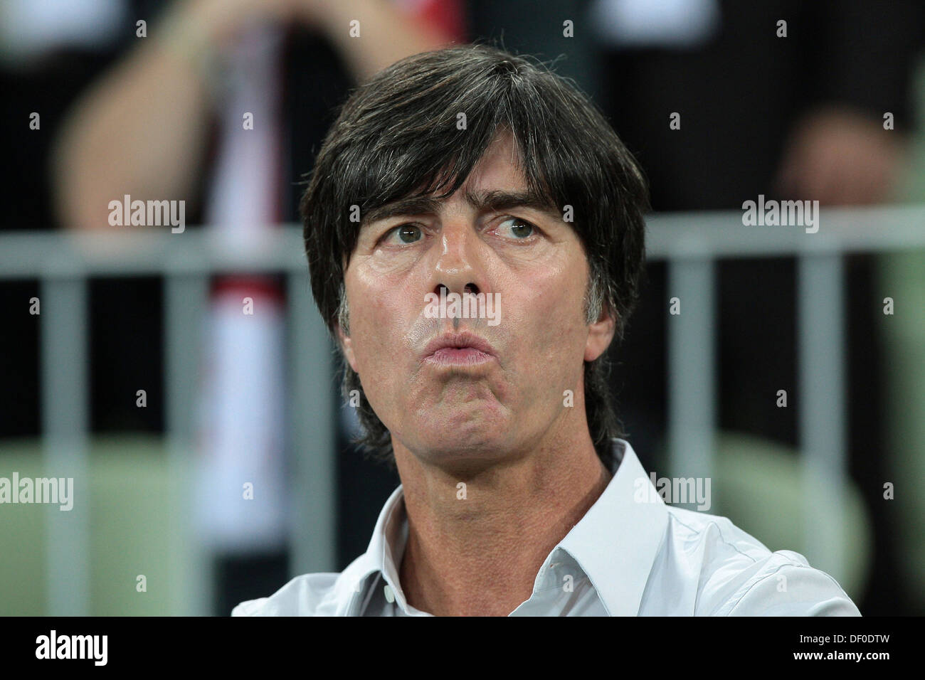 Joachim Loew, portrait, during the international match between Poland - Germany on 06.09.2011 in Gdansk, Poland, Europe Stock Photo