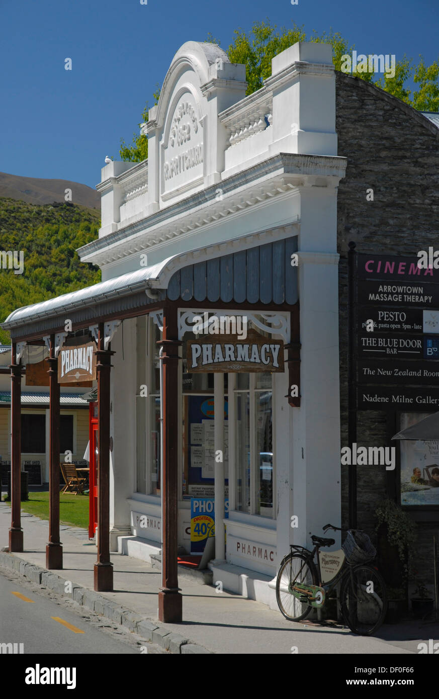 Shop front in Arrowtown, Otago, South Island of New Zealand Stock Photo