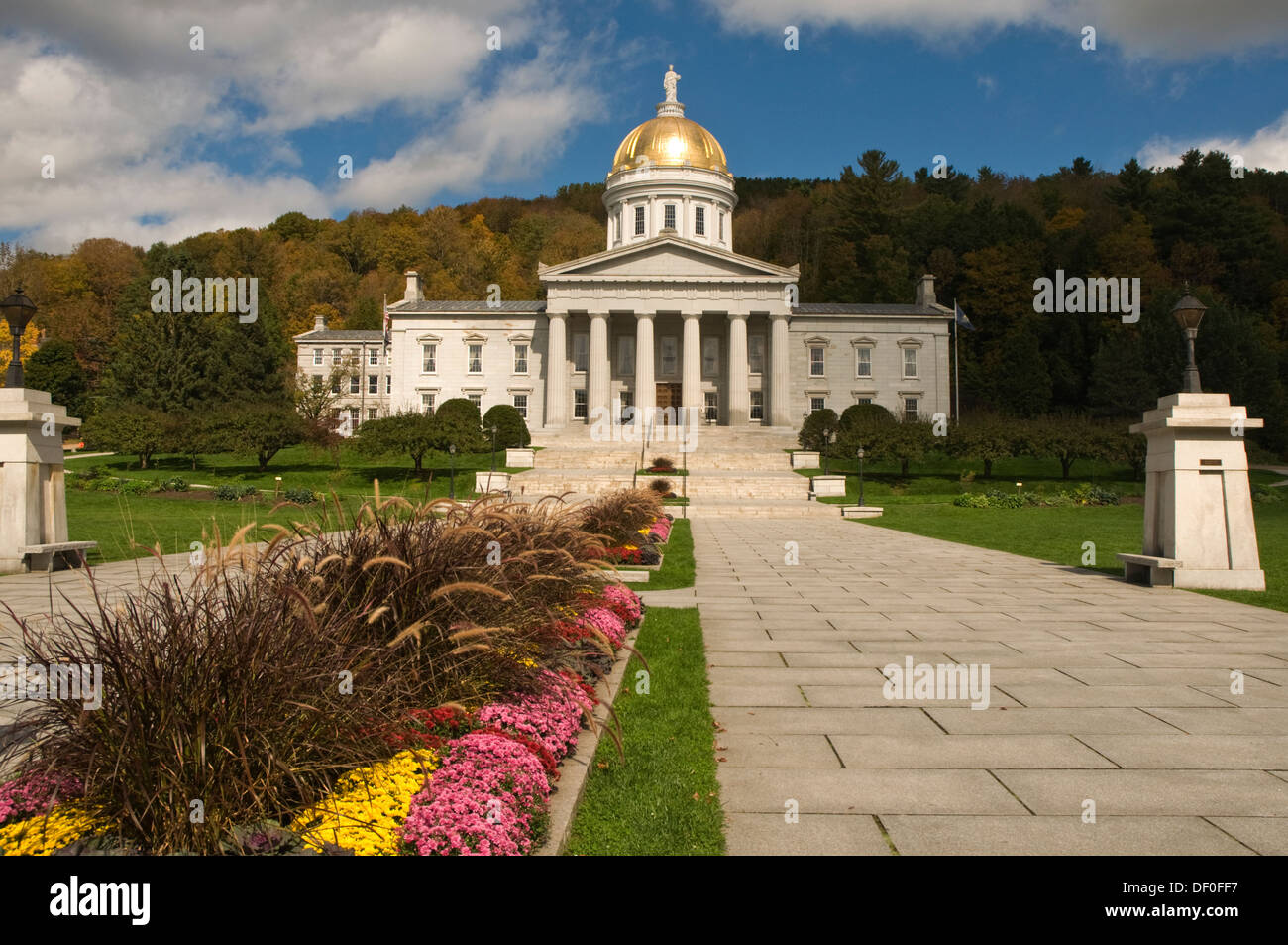 UNITED STATES OF AMERICA, USA, New England, Vermont, Montpelier, State Capitol Building Stock Photo
