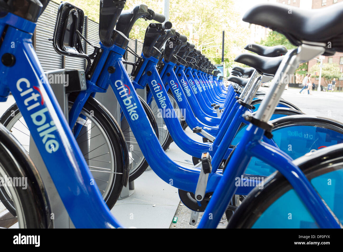 Citi Bikes public bicycle sharing system in New York City Stock Photo Alamy
