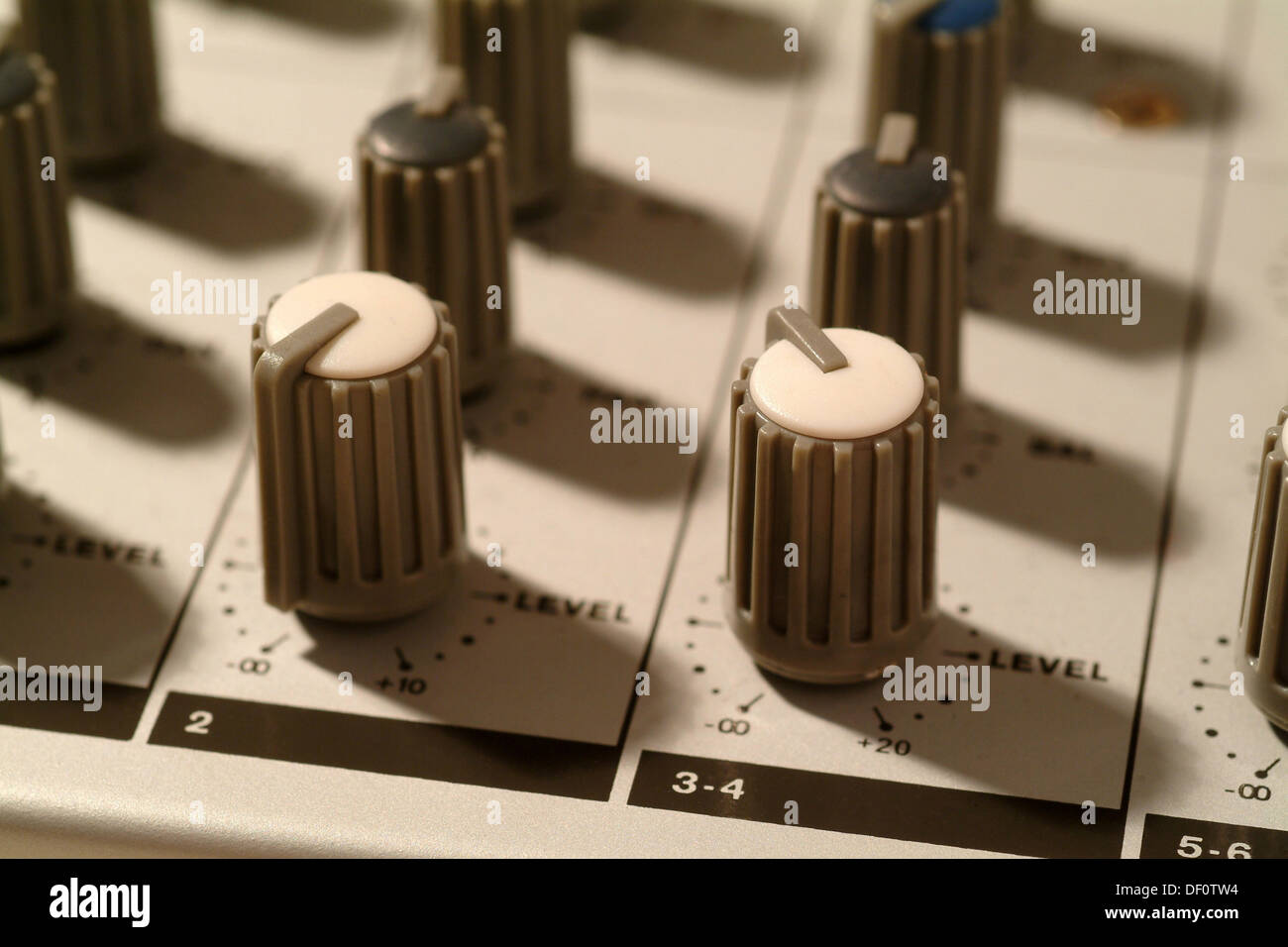 Berlin, Germany, dial a mixer in a recording studio Stock Photo Alamy