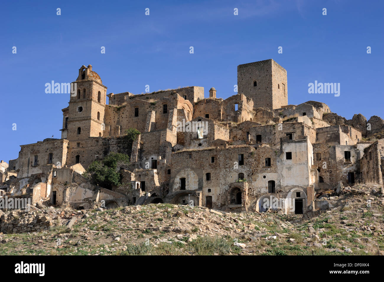 Italy, Basilicata, Craco abandoned village Stock Photo