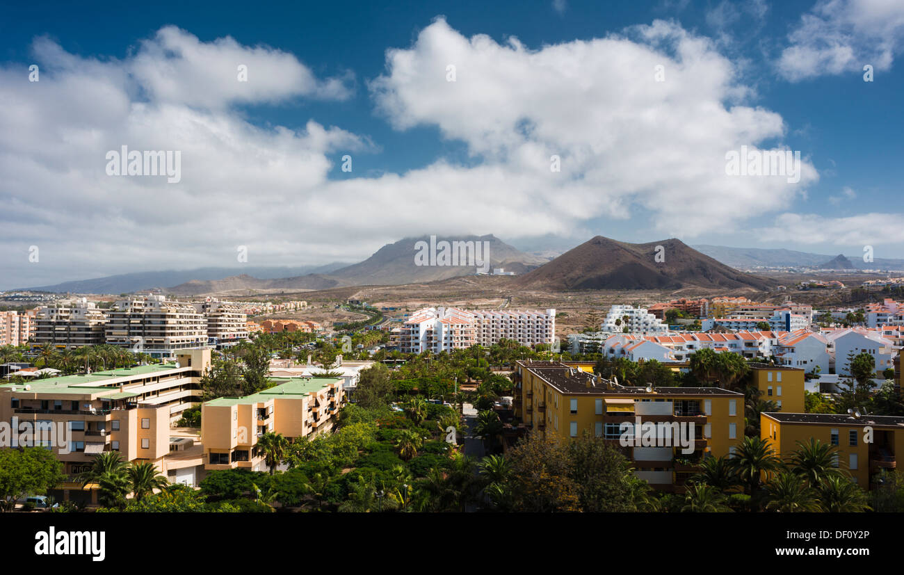 The holiday resort of Los Cristianos, Tenerife Stock Photo