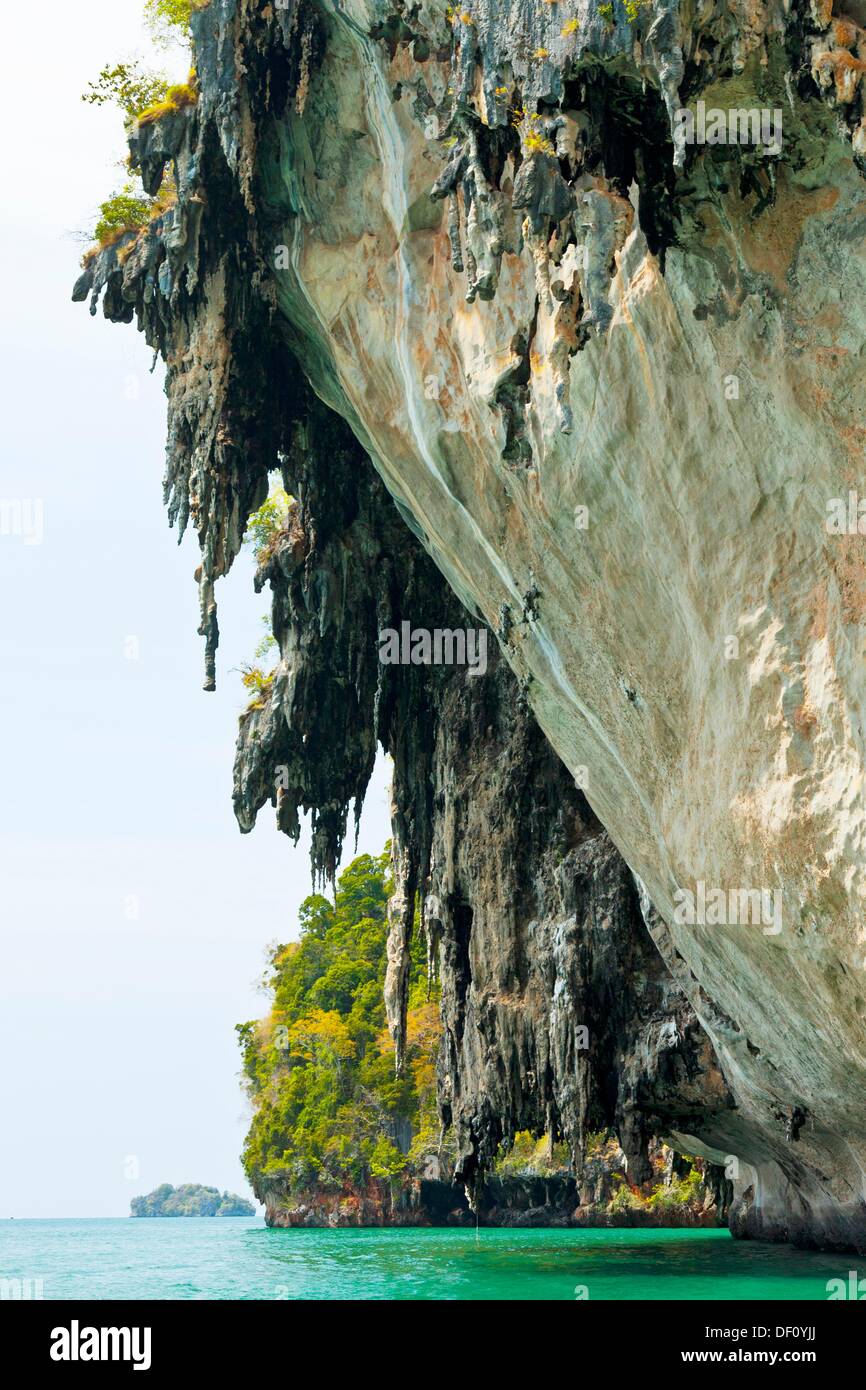 Limestone islet Krabi coast Krabi province, Andaman Sea, Thailand, Asia ...