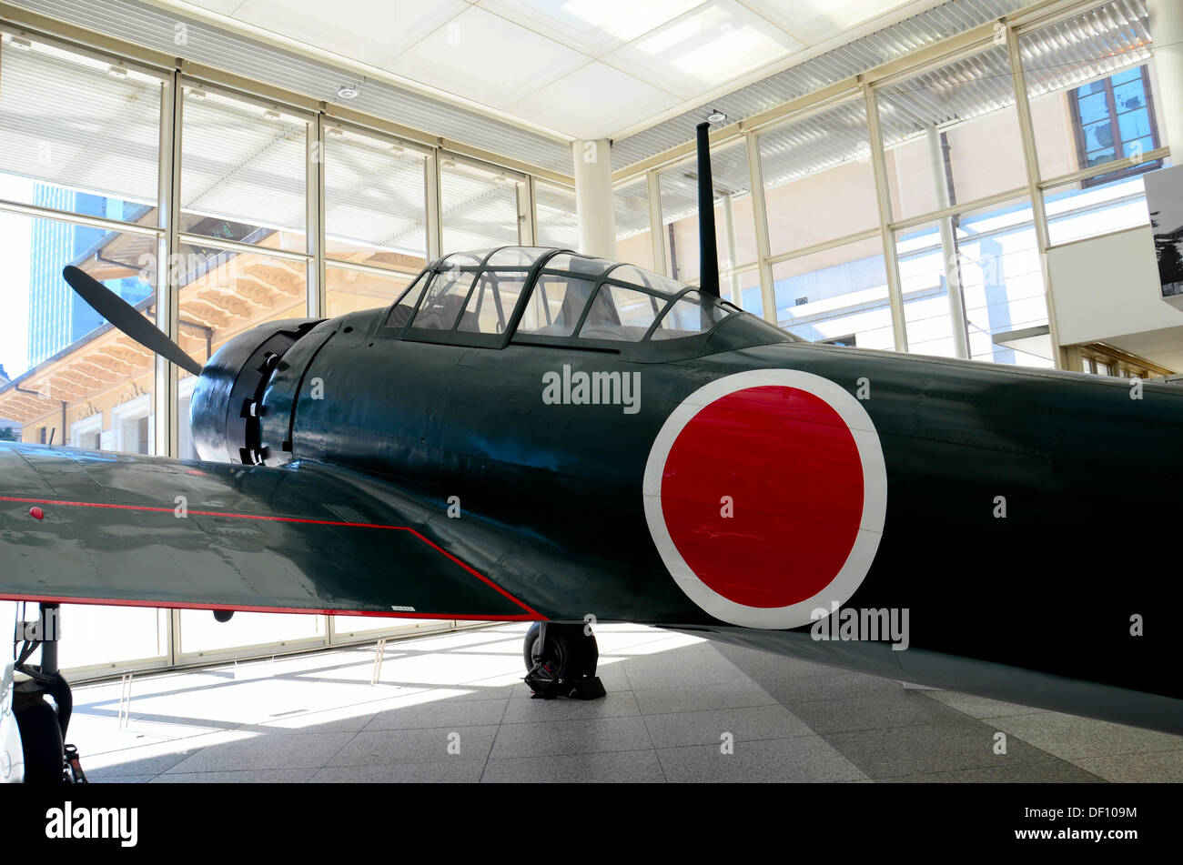Japan Imperial Air Force World War Two Mitsubishi Zero fighter airplane ...