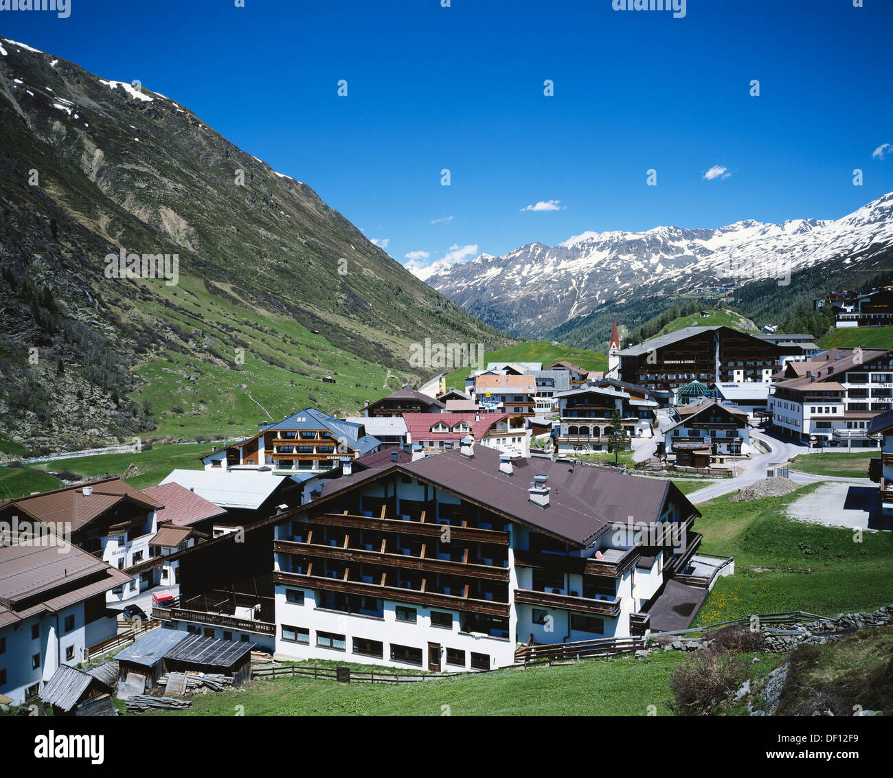 Austria, Tyrol, Otztal Alps, Obergurgl. Stock Photo