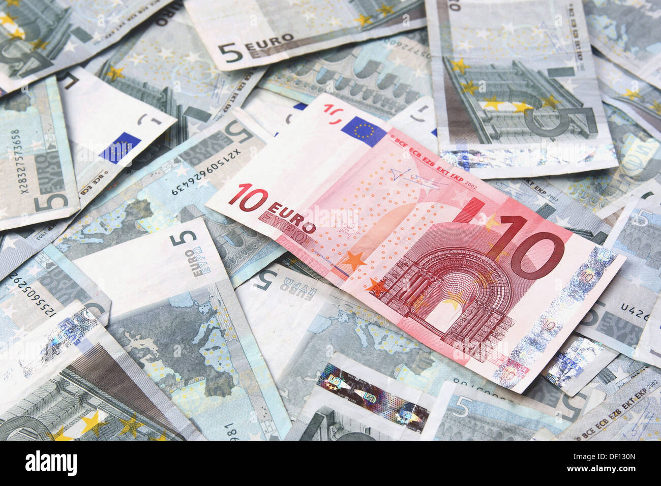 Berlin, Germany, various Euro bills Stock Photo