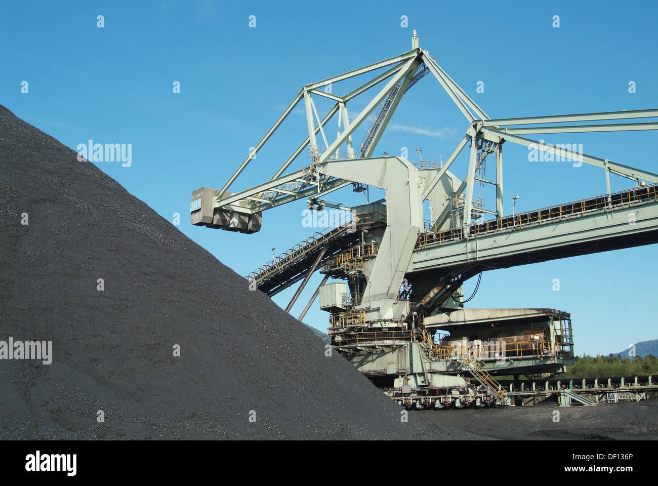 Coal stacker, equipment for loading coal at Prince Rupert, British