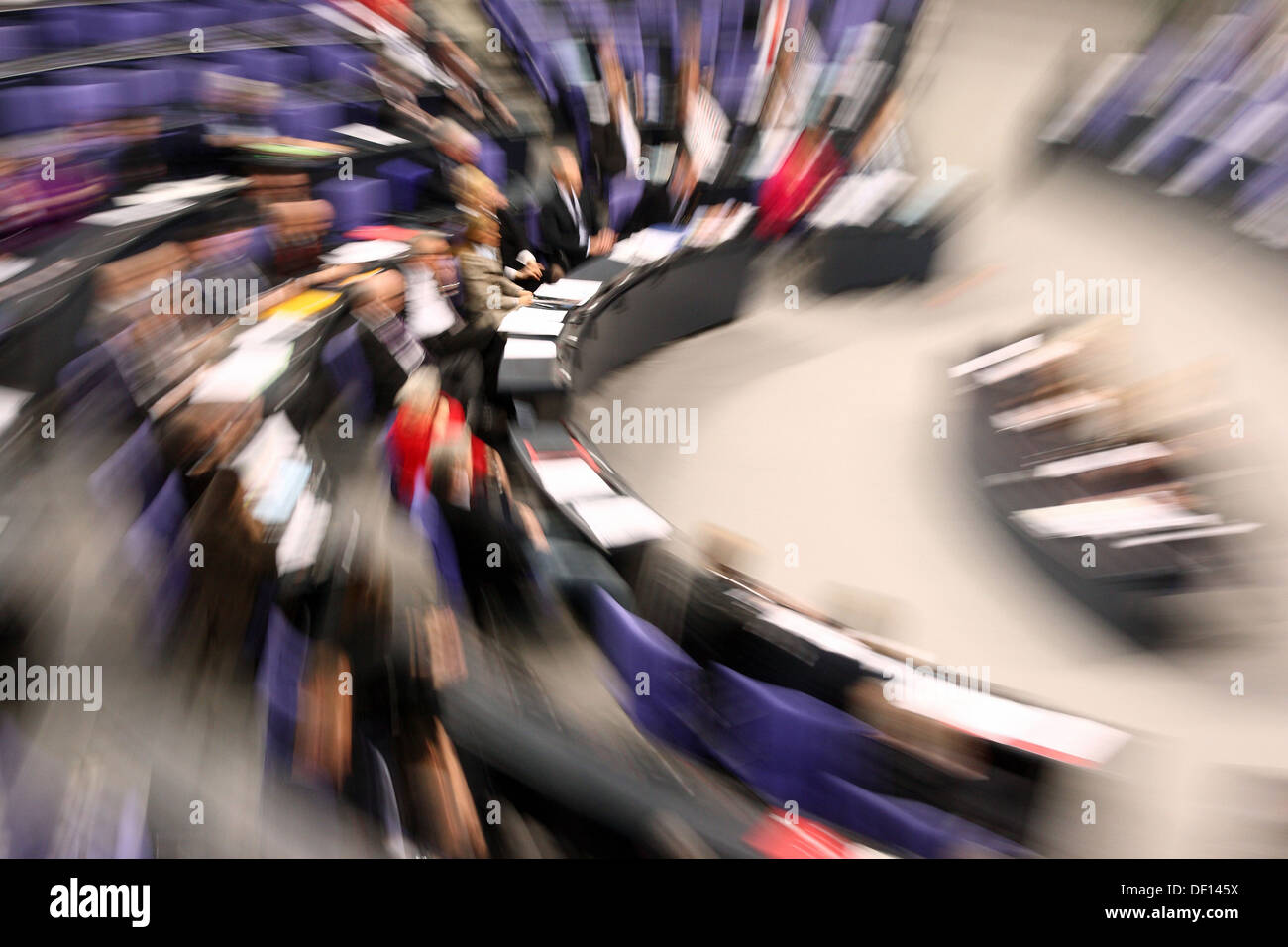 Berlin, Germany, in the plenary session of the German Bundestag Stock Photo