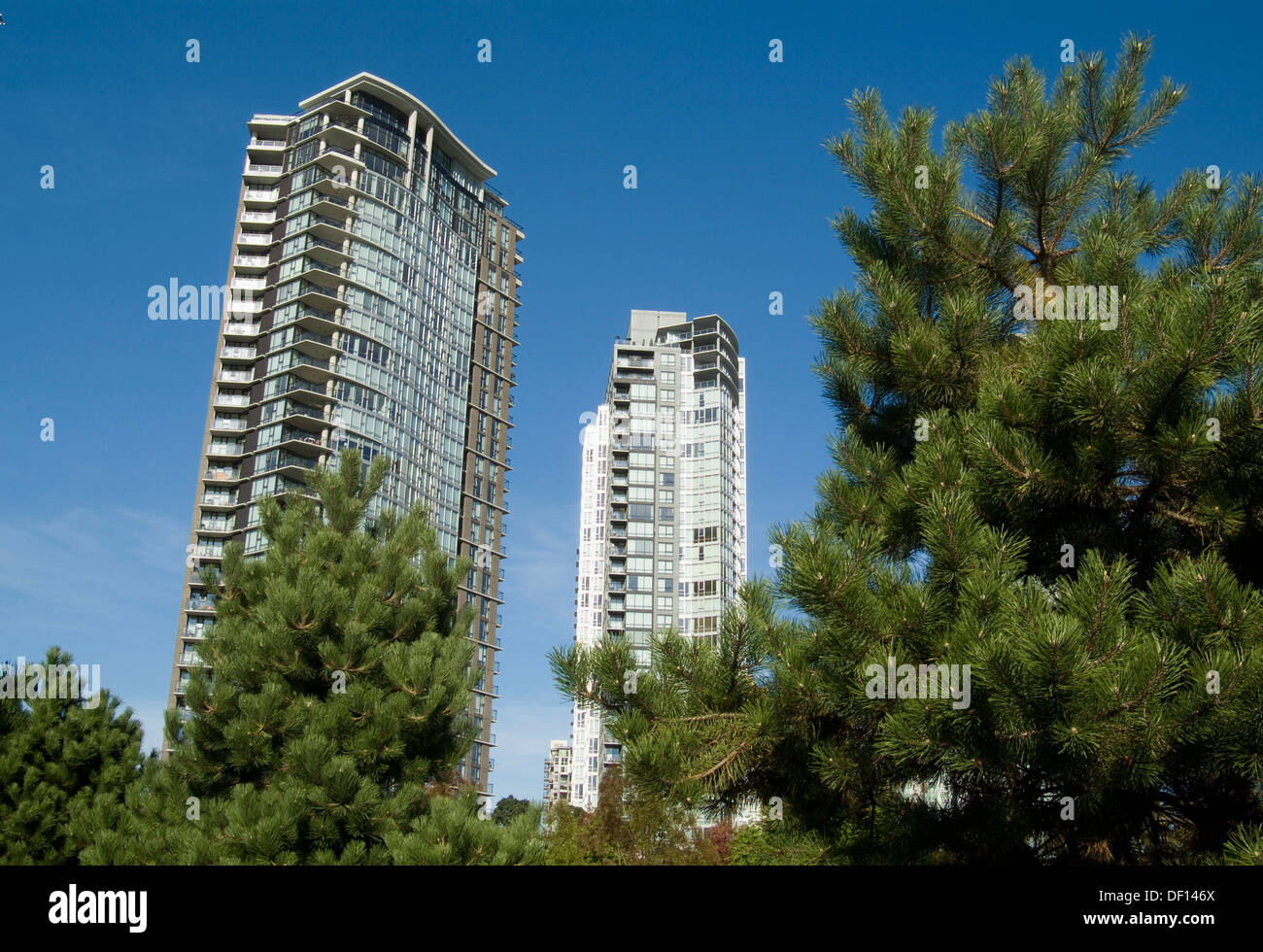 condo apartments, False Creek, Vancouver, BC, Canada Stock Photo Alamy