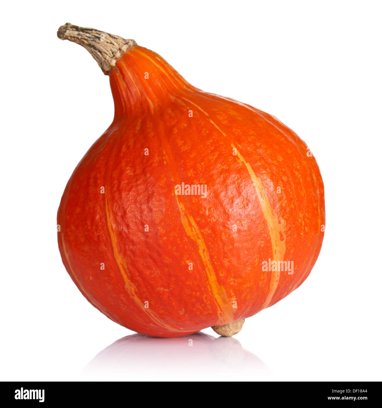 Hokkaido pumpkin on white background. Fresh and ripe Stock Photo - Alamy