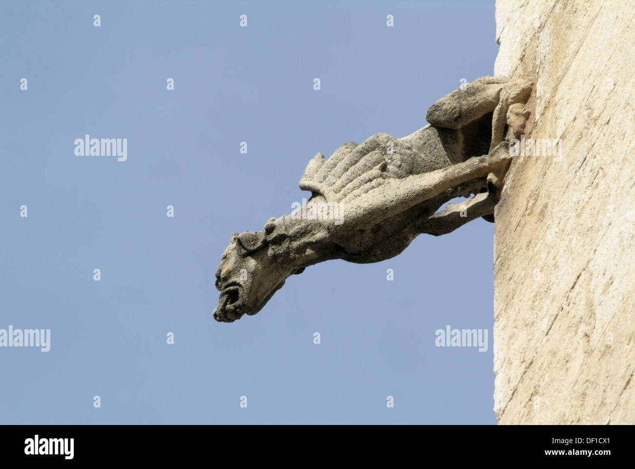 Collegiate Church 14th 15th Cent Catalan Aragon Gothic Style Detail Of Gargoyle Declared National Artistic Monument In Stock Photo Alamy