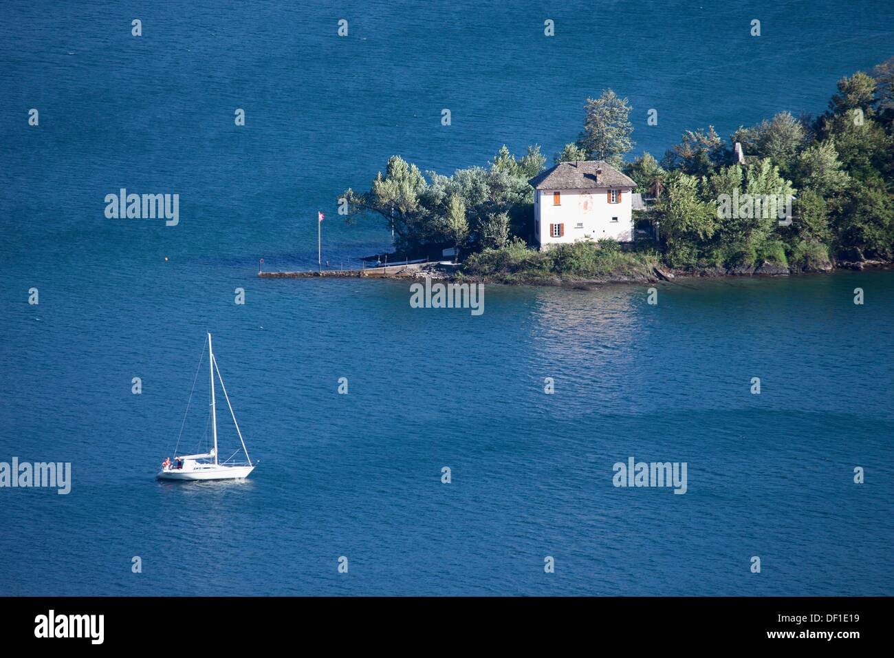Isole di Brissago, Lake Maggiore, Canton Tessin, Switzerland Stock Photo