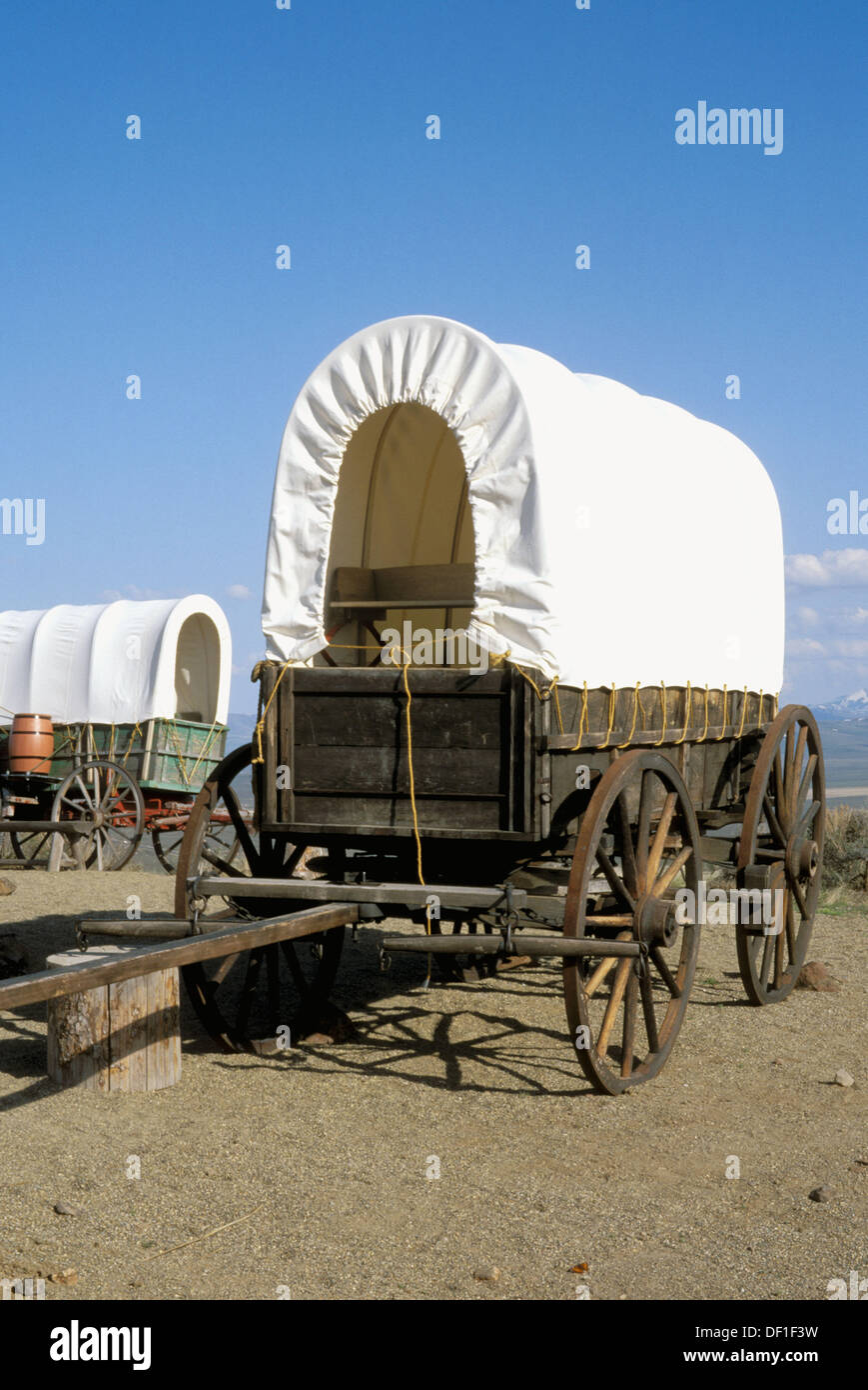 Conestoga wagonS at the National Historic Oregon Trail Interpretive