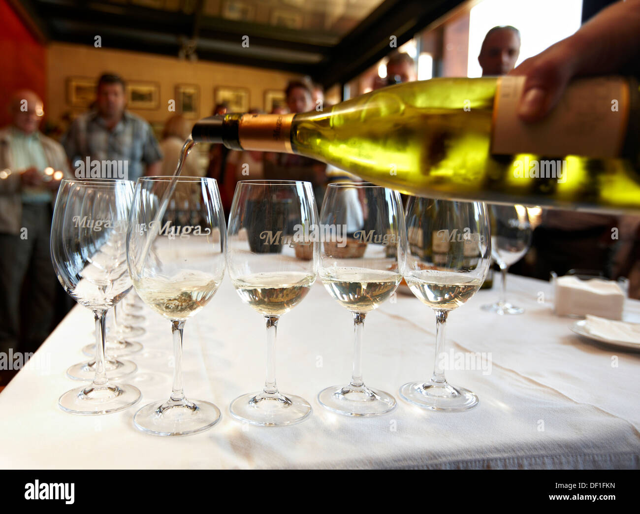 Wine tasting, Muga winery, Haro, La Rioja, Spain Stock Photo Alamy