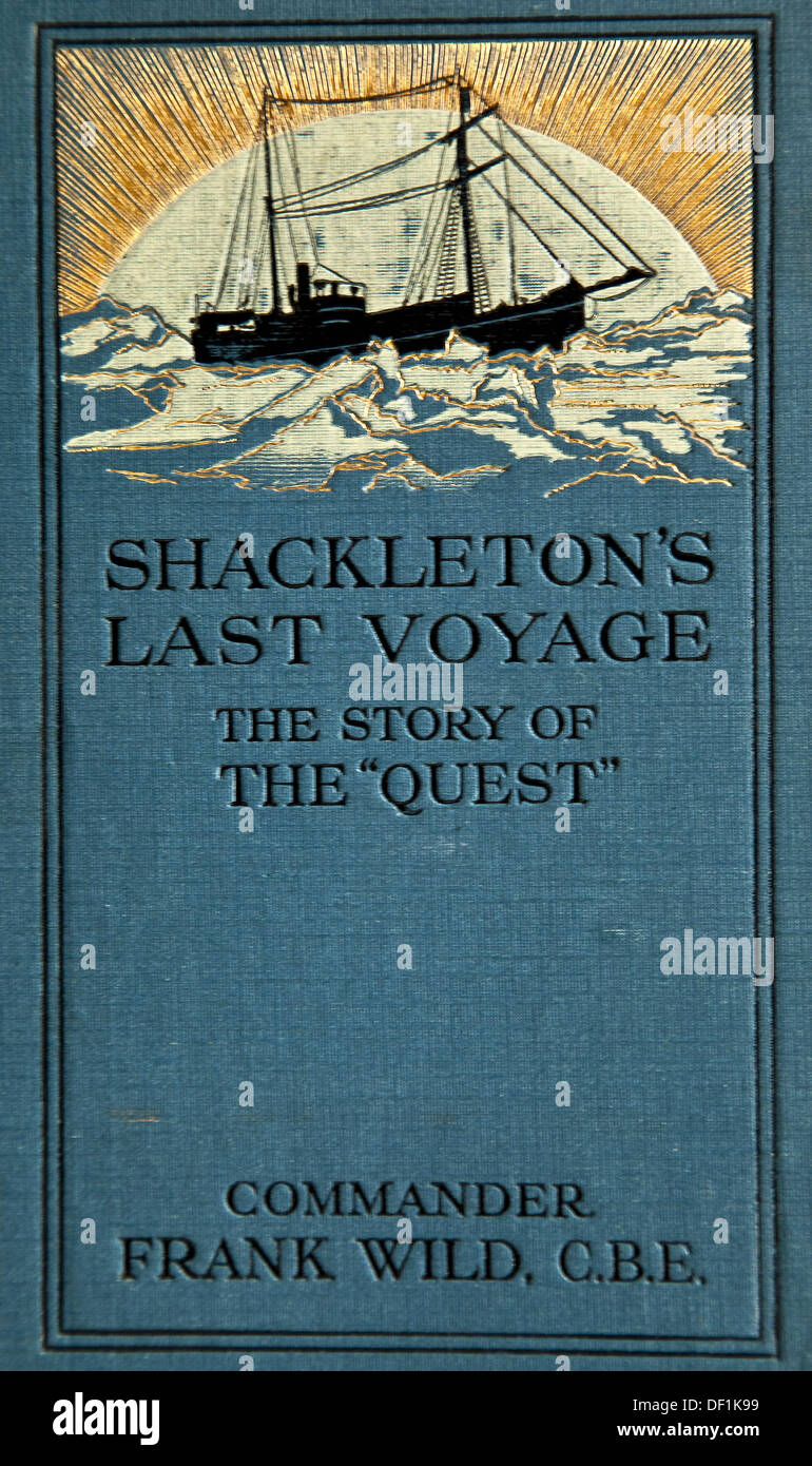 Shackleton´s Last Voyage Quest by Frank Wild, 1923 Stock Photo
