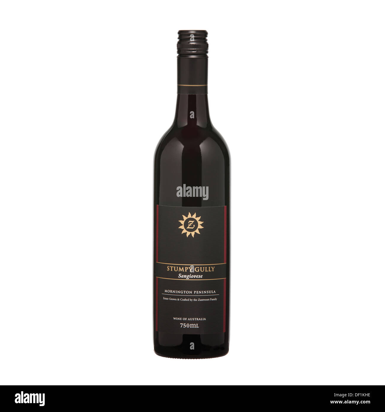 wine bottle isolated on white background white, red, and rose Stock ...