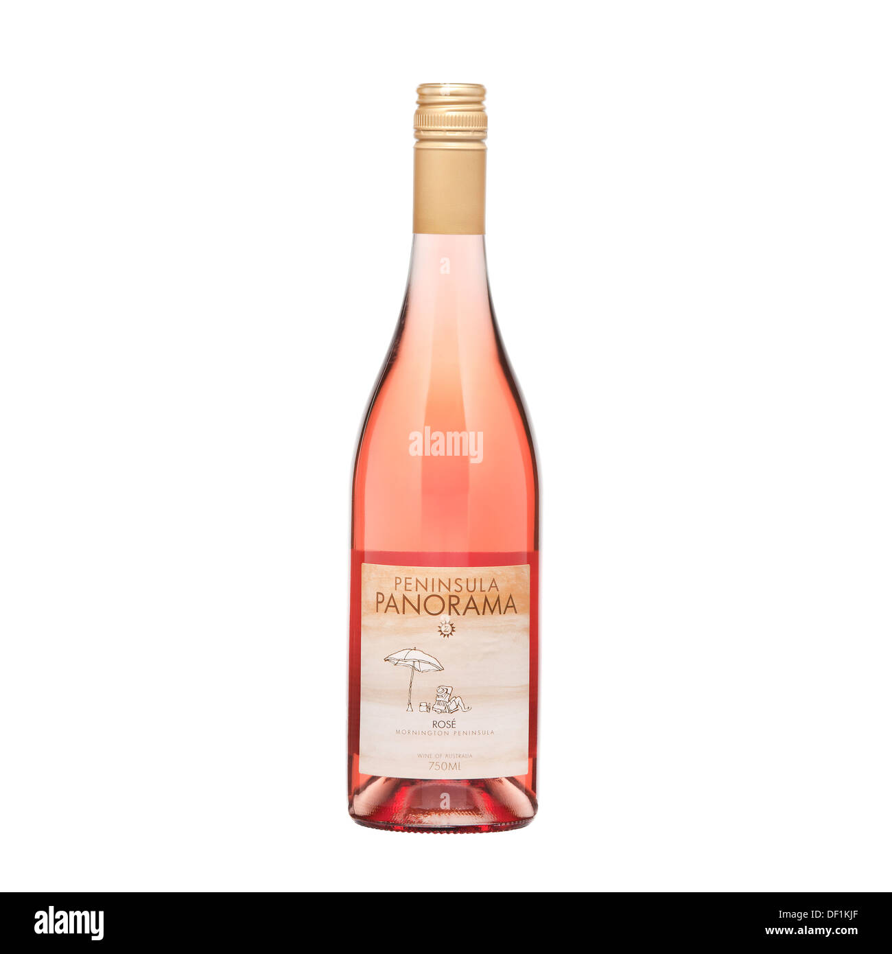 wine bottle isolated on white background white, red, and rose Stock ...