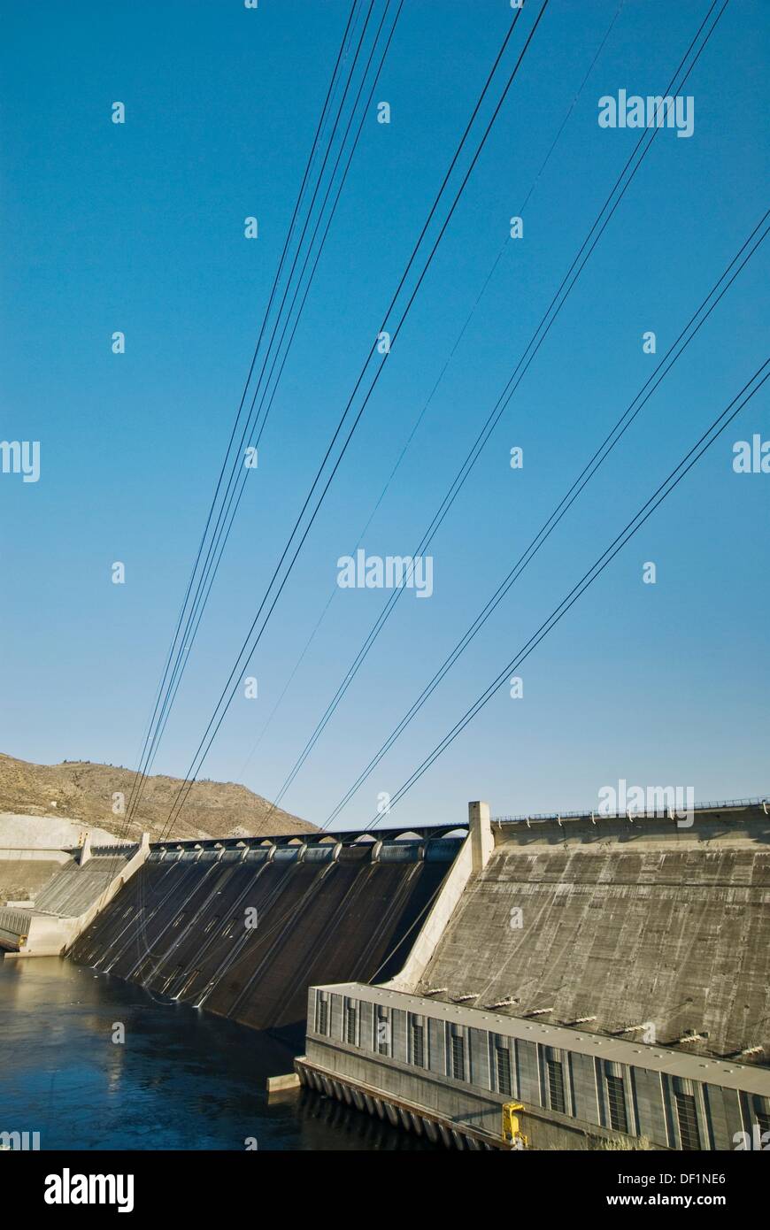 Grand Coulee Dam hydroelectric on upper Columbia River, US Bureau of