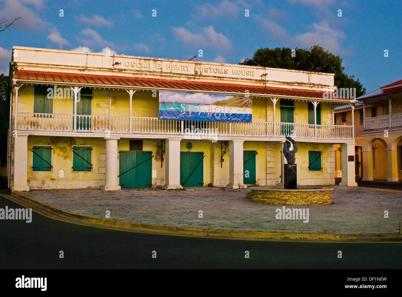 Oscar E Henry Customs House, Frederiksted, St Croix, US Virgin Islands Stock Photo Alamy