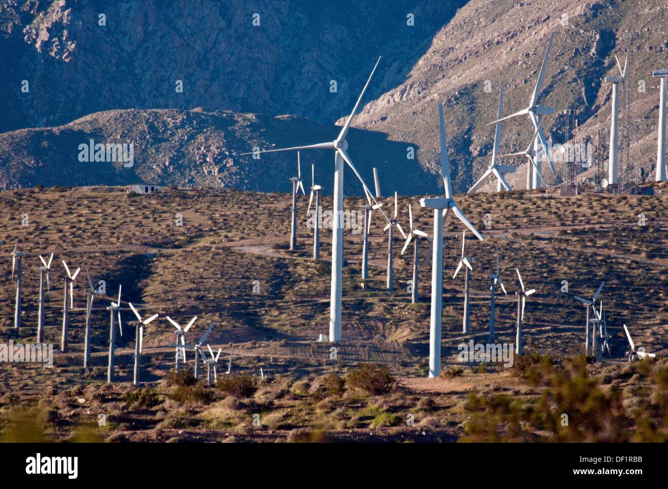 San Pass wind farm, wind turbine generators, Palm Springs