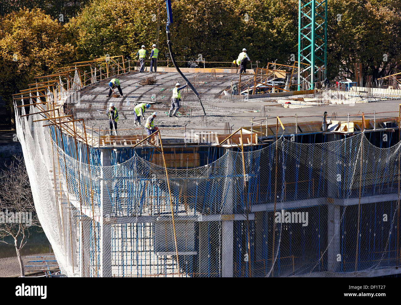 Building under construction, San Sebastian, Guipuzcoa, Basque Country