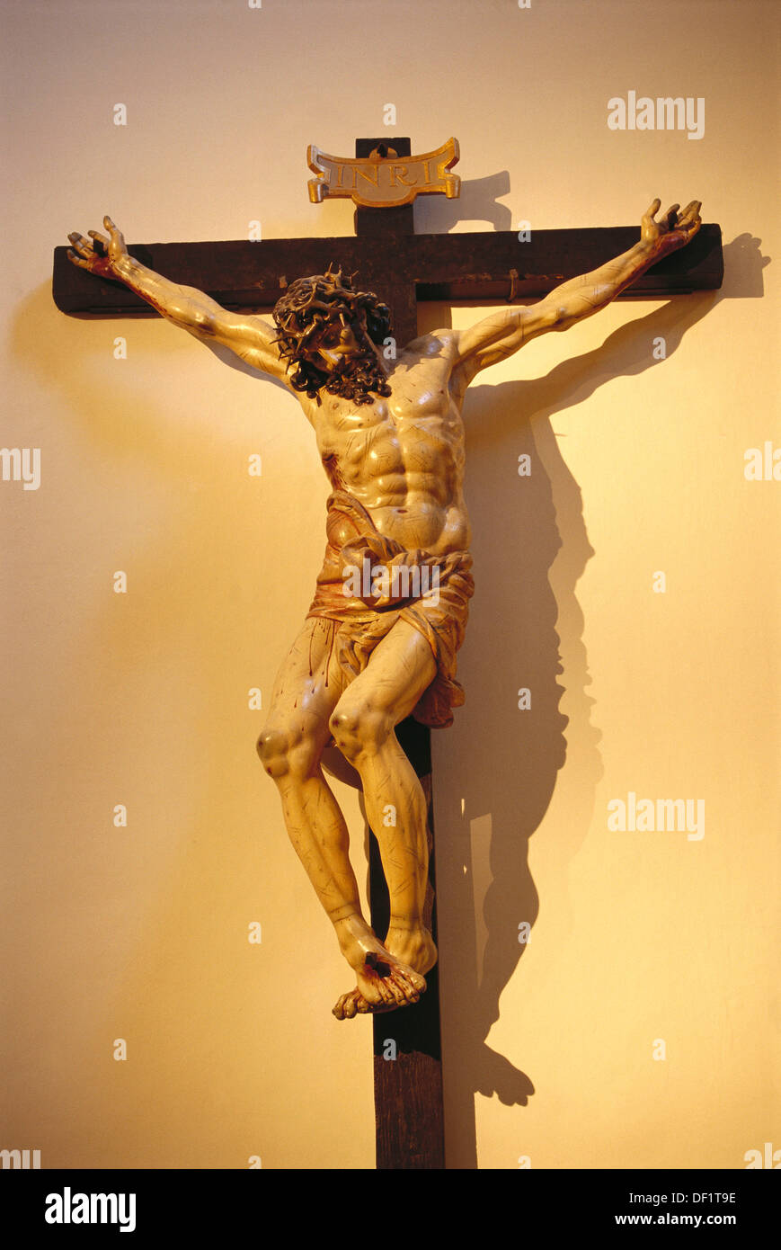 Crucifixion, sculpture by Juan de Juni (1550s) Stock Photo