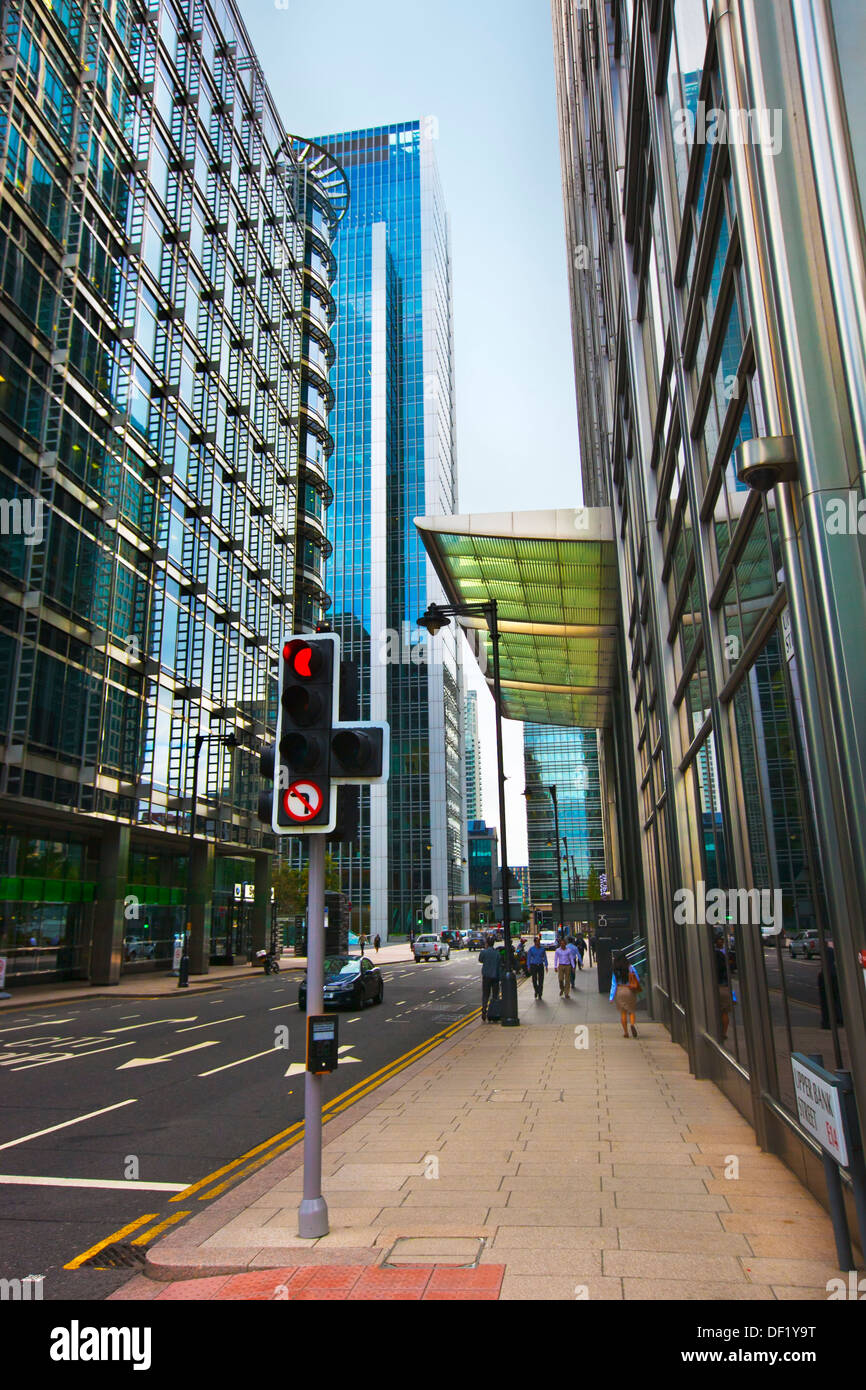 Canary Wharf, new financial and commercial area London England United