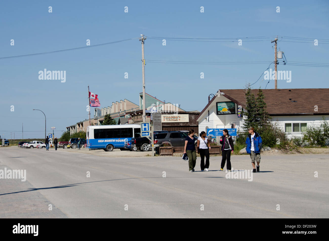 Canada, Manitoba, Churchill. Downtown Churchill Stock Photo Alamy