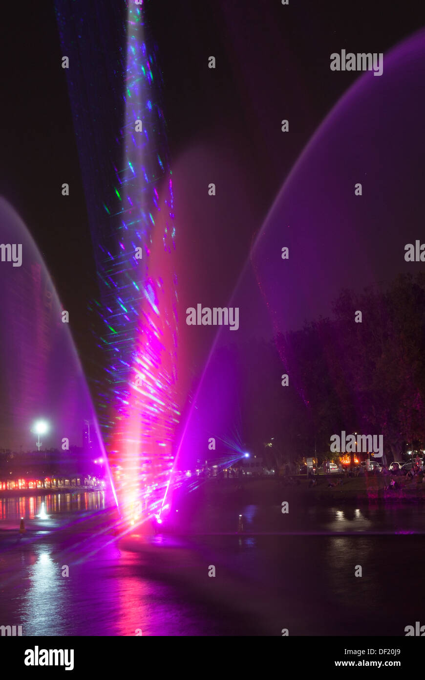 Melbourne Australia white nights / night festival in the city center