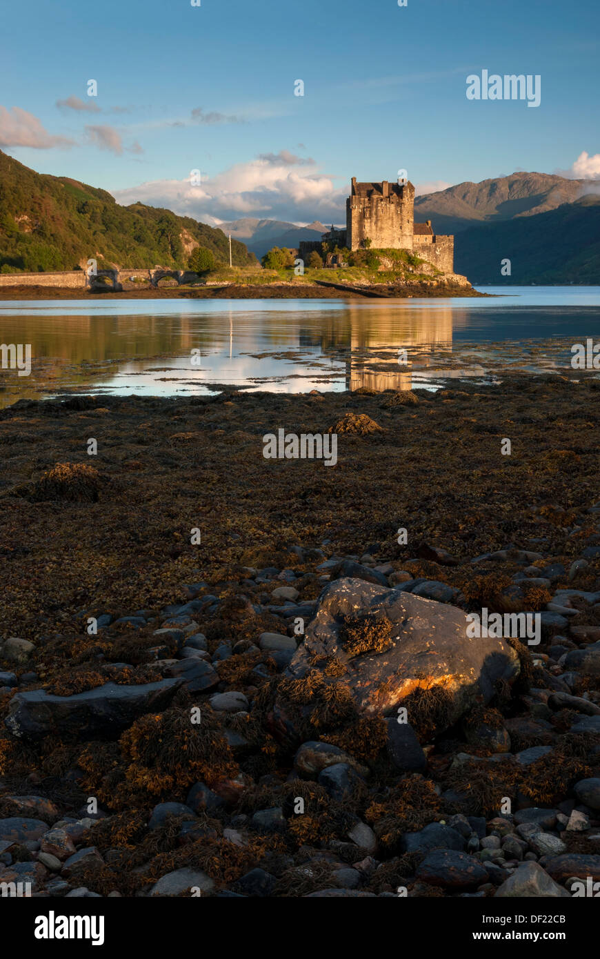 Early evening at Eilean Donan Castle Loch Alsh Scotland UK. Stock Photo