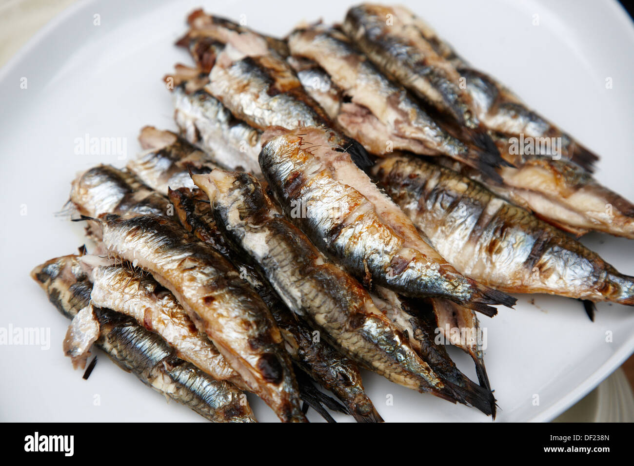 Anchovies, grilled, barbecued, Food Congress, Catering Service