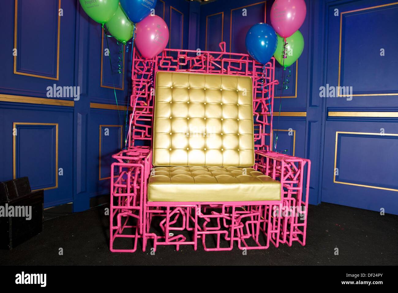 Borehamwood, Hertfordshire, UK . 26th Sep, 2013. The Dairy room chair at the Gala opening of 'Big Brother' house as 'a National Trust property' at Elstree Studios, Borehamwood, Hertfordshire, UK on Thursday, 26th September 2013 Credit:  Nathan Hulse/Alamy Live News Stock Photo