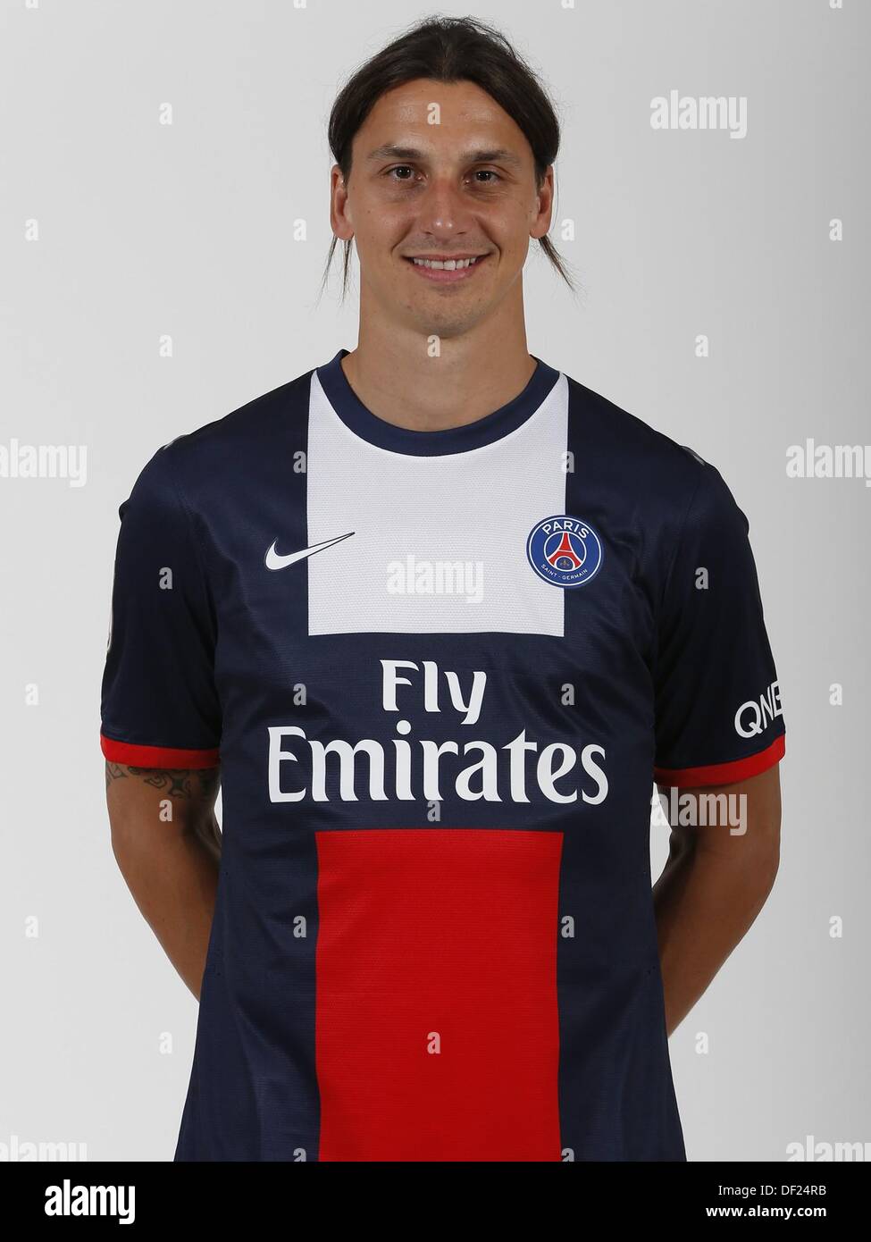 9.2013. Paris, France. Official team photograph of the Paris St