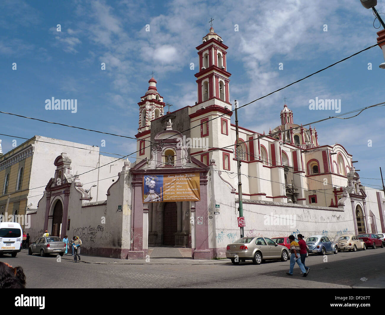 Iglesdia de San Judas Tadeo. Puebla, México Stock Photo - Alamy