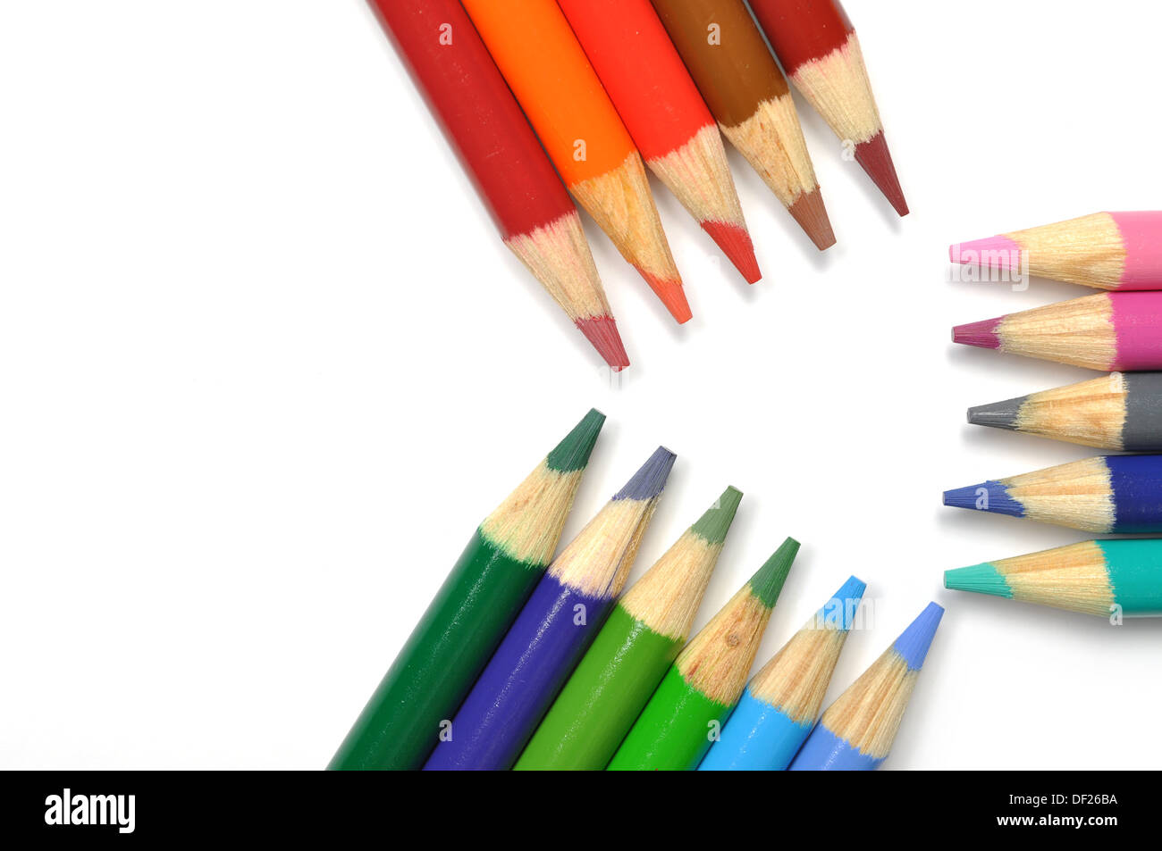 Colorful pen pattern Stock Photo - Alamy