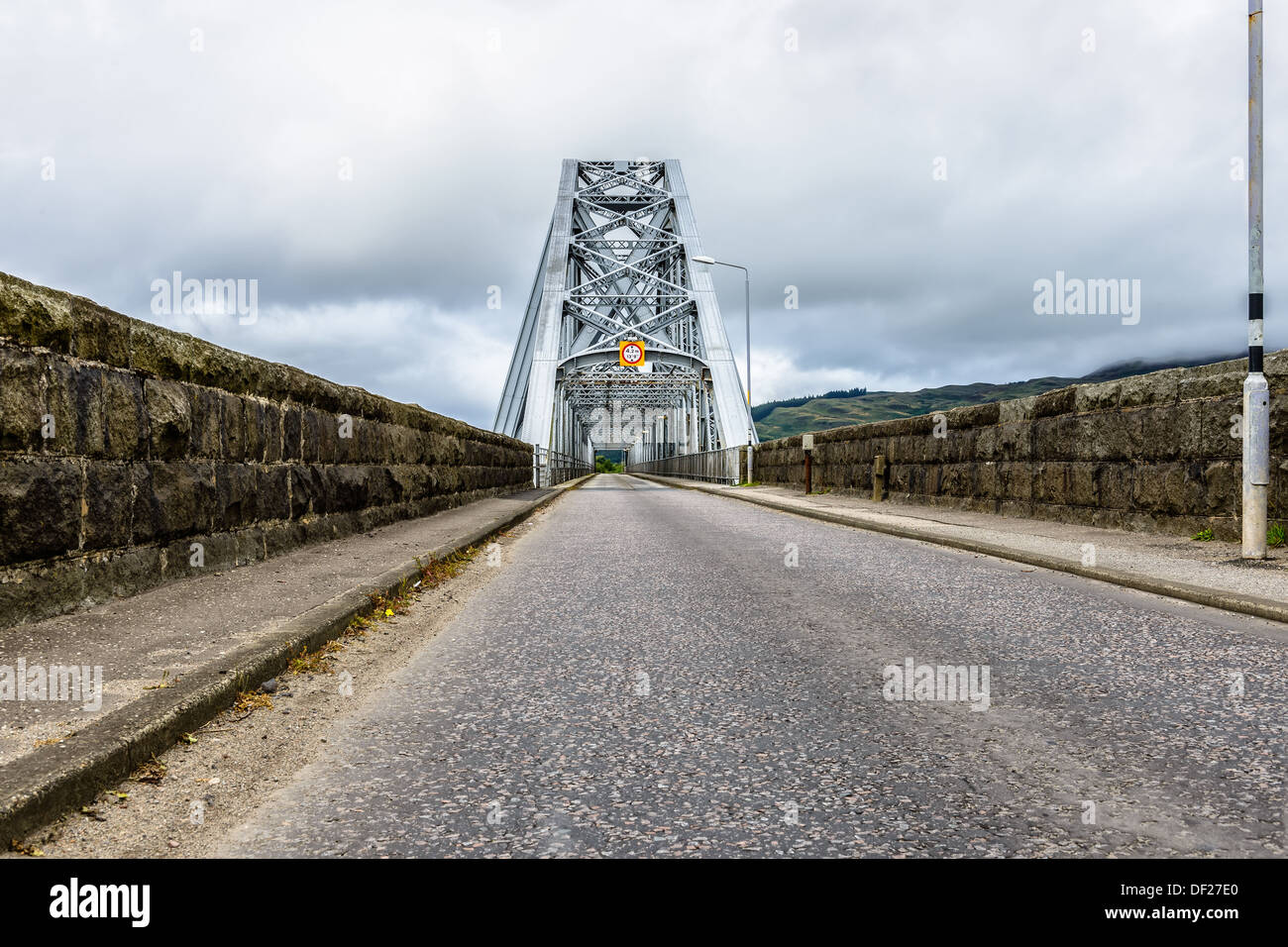 The Connel Bridge is a cantilever bridge that spans Loch Etive at Connel in Scotland Stock Photo