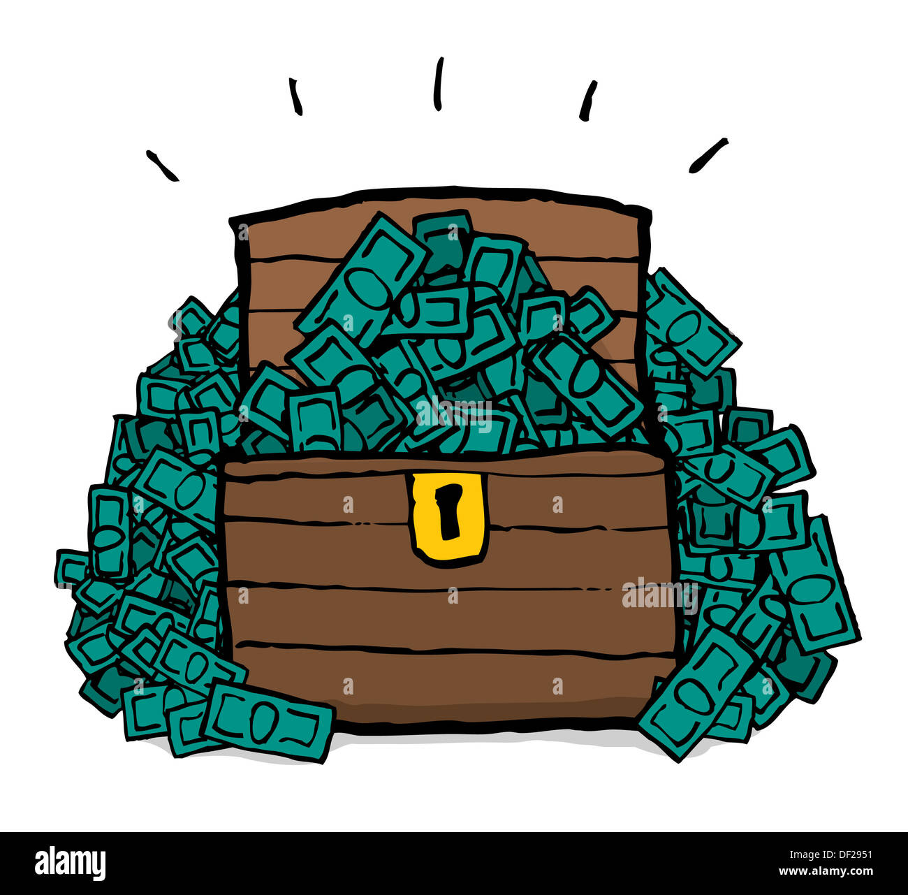 Money chest / Treasure Stock Photo Alamy