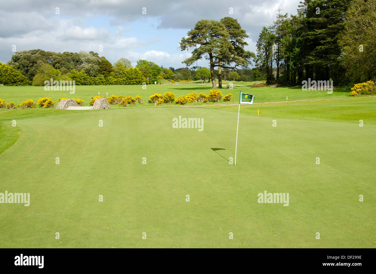 Castlemartyr Resort 18 hole, 6,790 yd, Par 72, inland links style course at County Cork, Ireland. Stock Photo