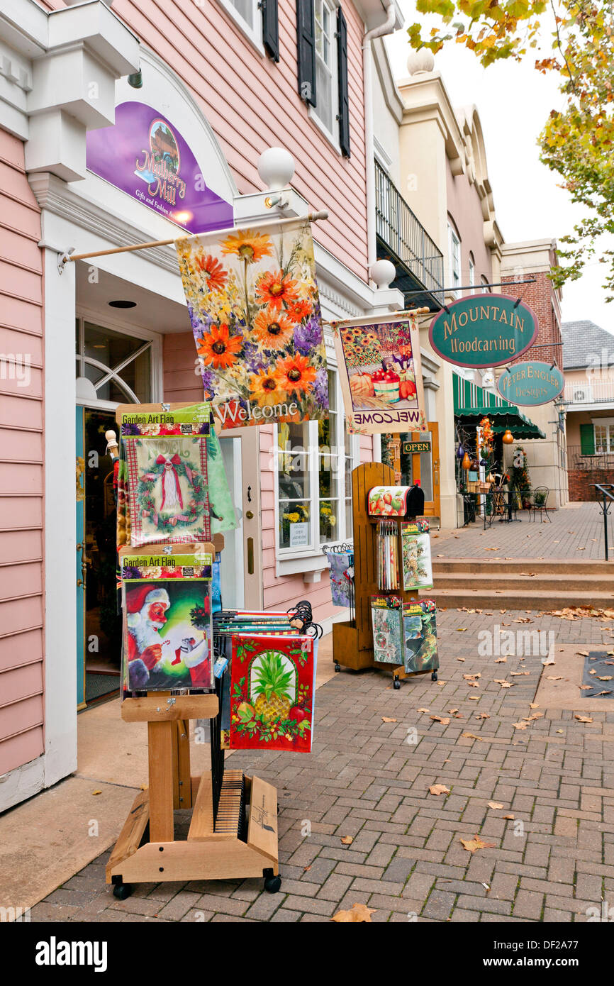 The shops and stores at the Grand Village Shopping Center in Branson