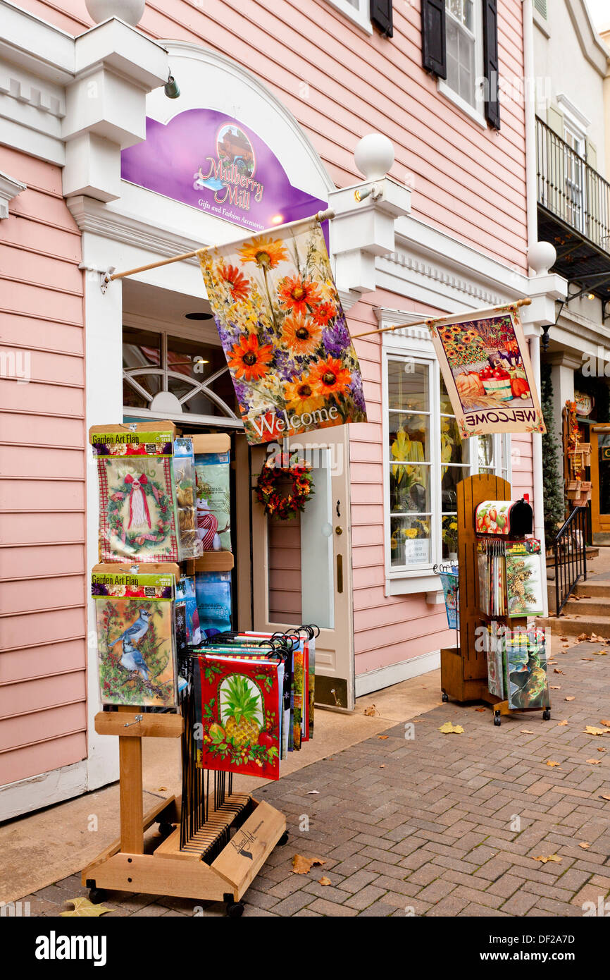 The shops and stores at the Grand Village Shopping Center in Branson