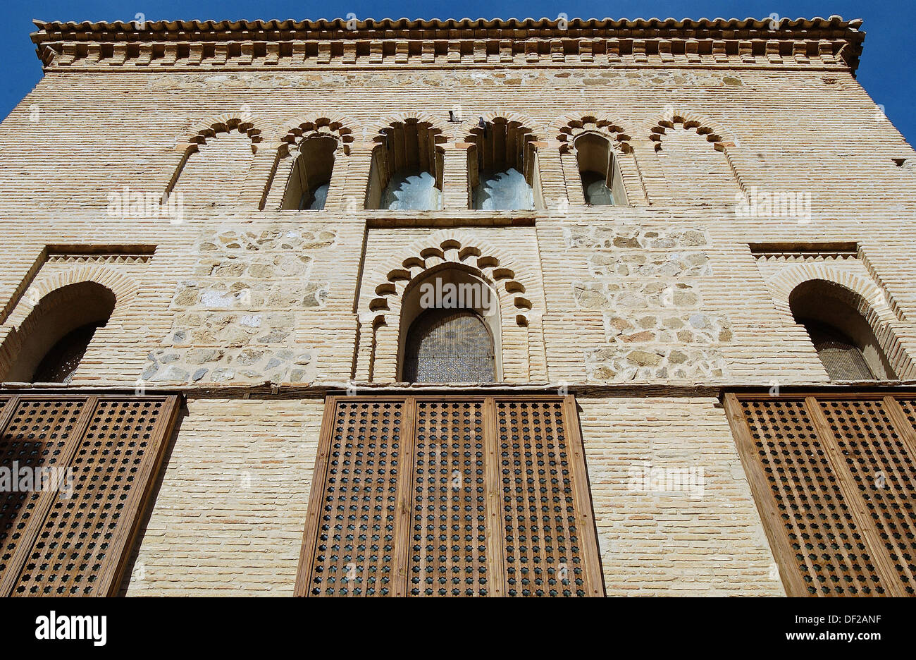 El Tránsito synagogue, Museo Sefardí (mudejar style built 14th century). Toledo. Spain Stock Photo