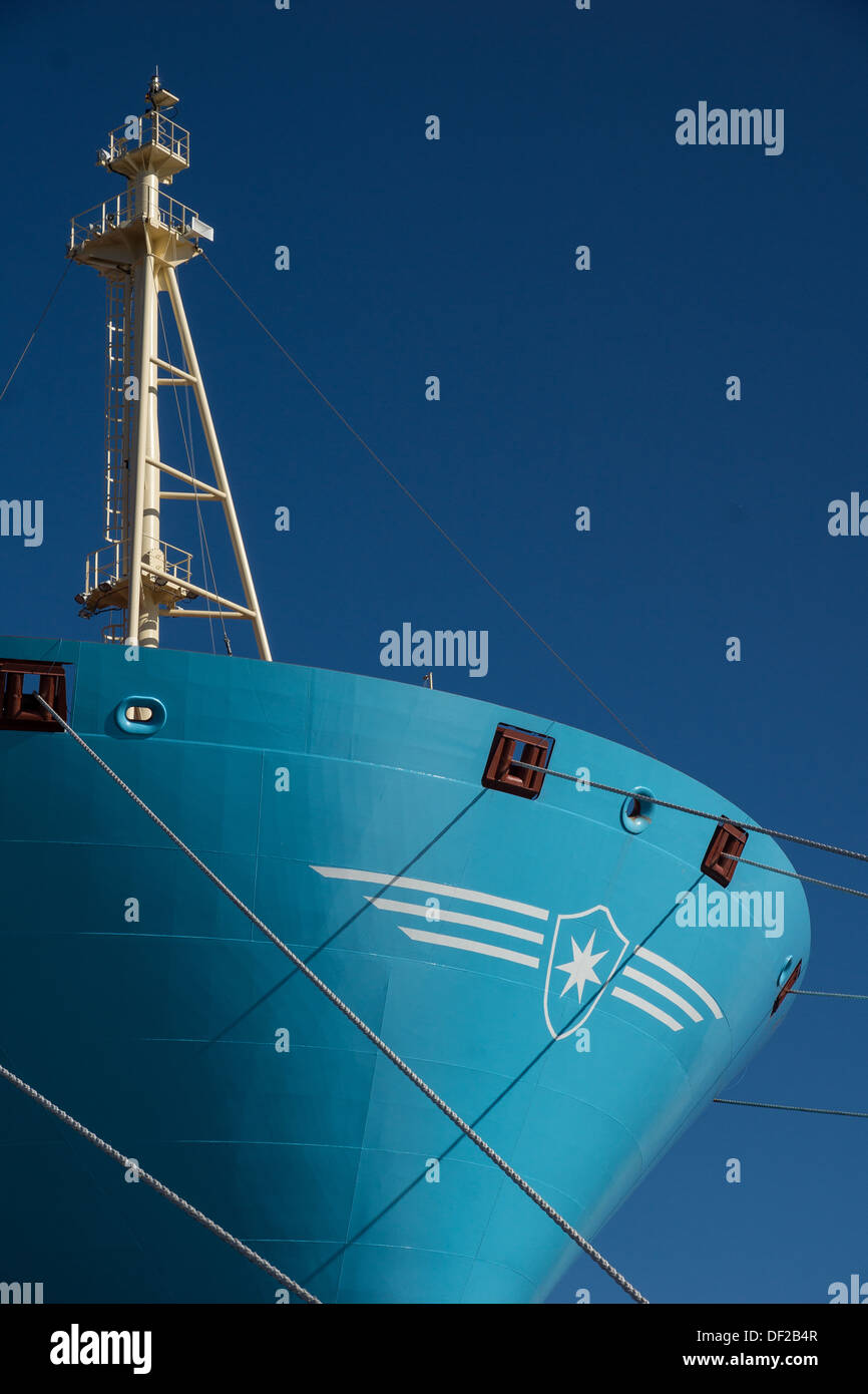 Maersk Lines new Triple E ship Majestic Mærsk at quay in Copenhagen