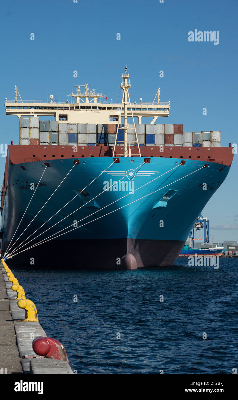 Maersk Lines new Triple E ship Majestic Mærsk at quay in Copenhagen