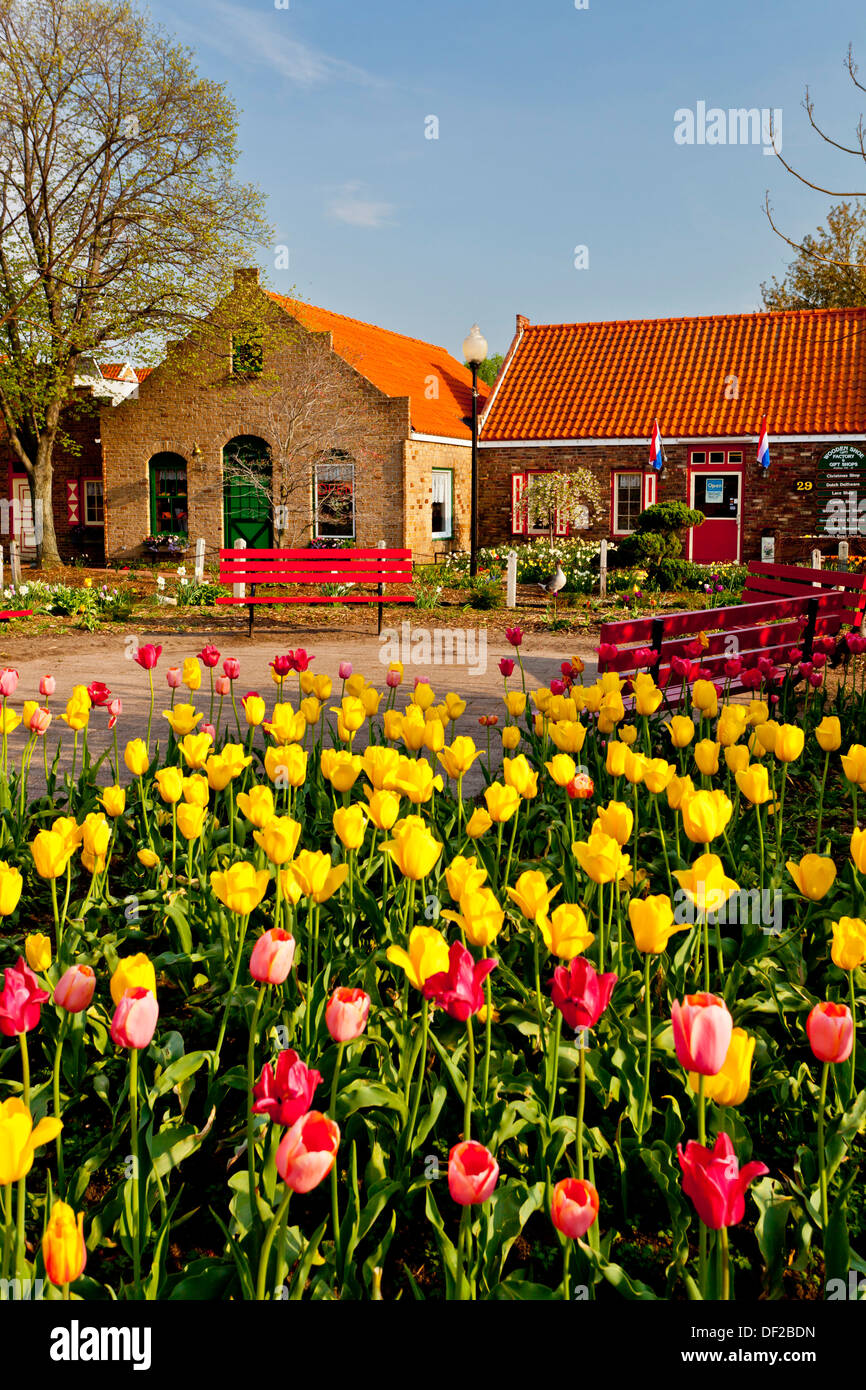 Architecture and shops of the Dutch Village tourist attraction in
