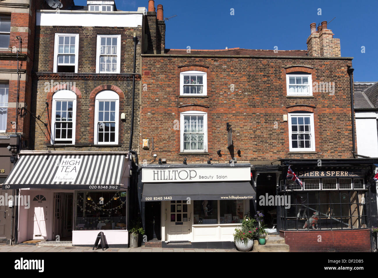 Highgate Village High Street North London Stock Photo Alamy