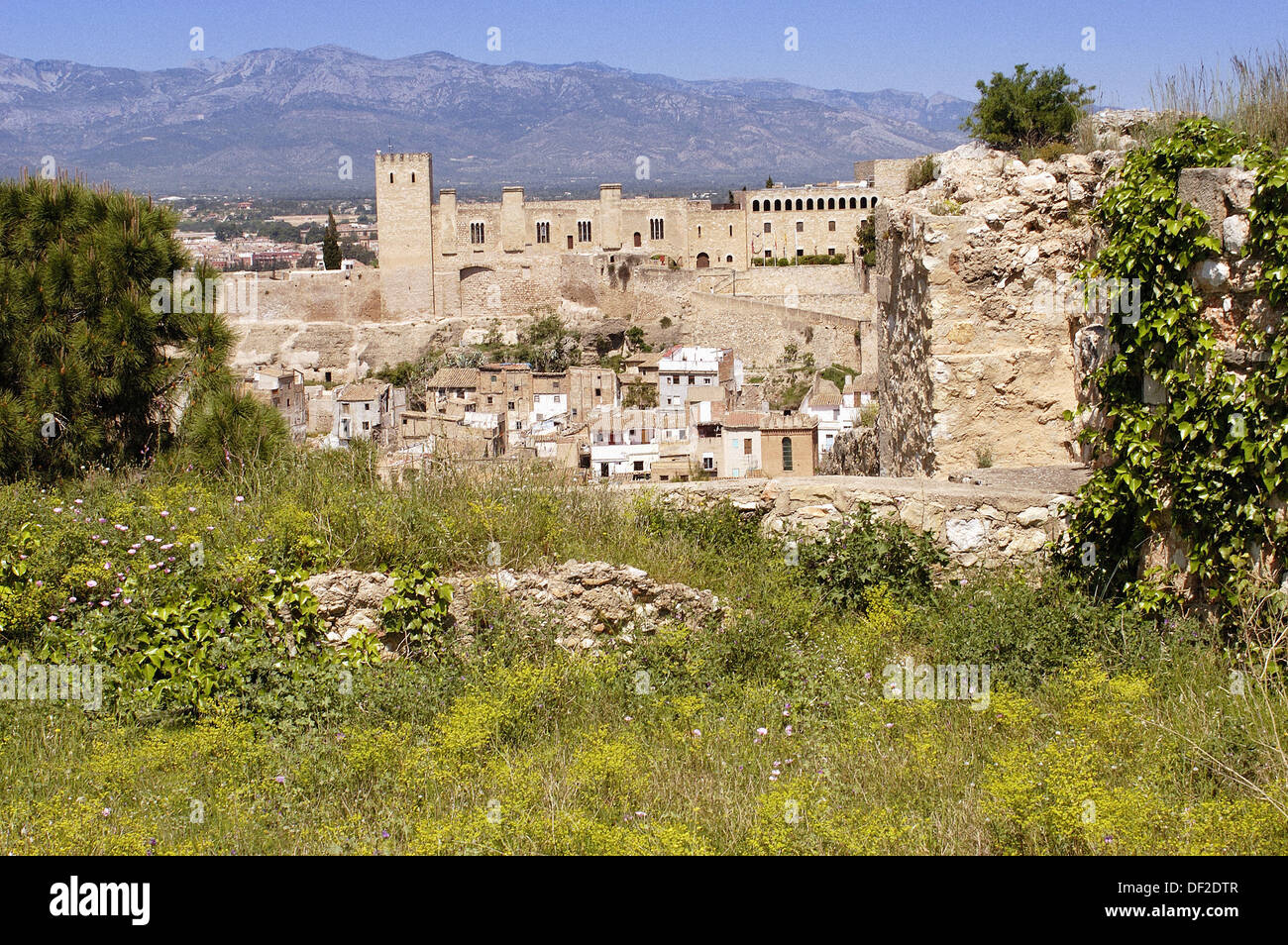 Templar castle of Tortosa. Tarragona province. Spain Stock Photo Alamy