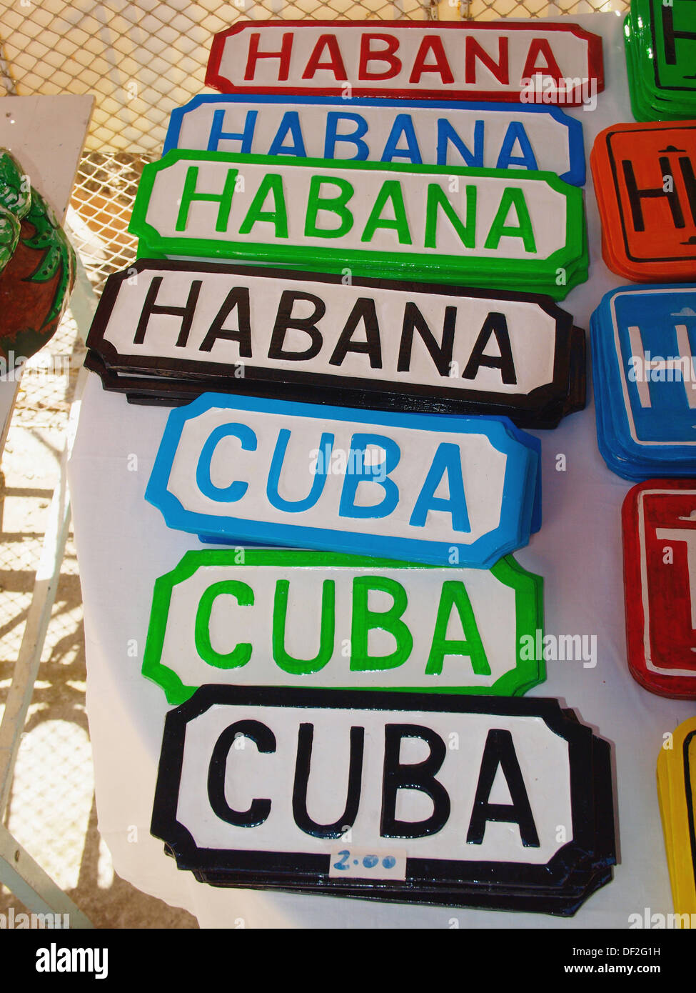 Souvenirs Old Havana Cuba Stock Photo Alamy
