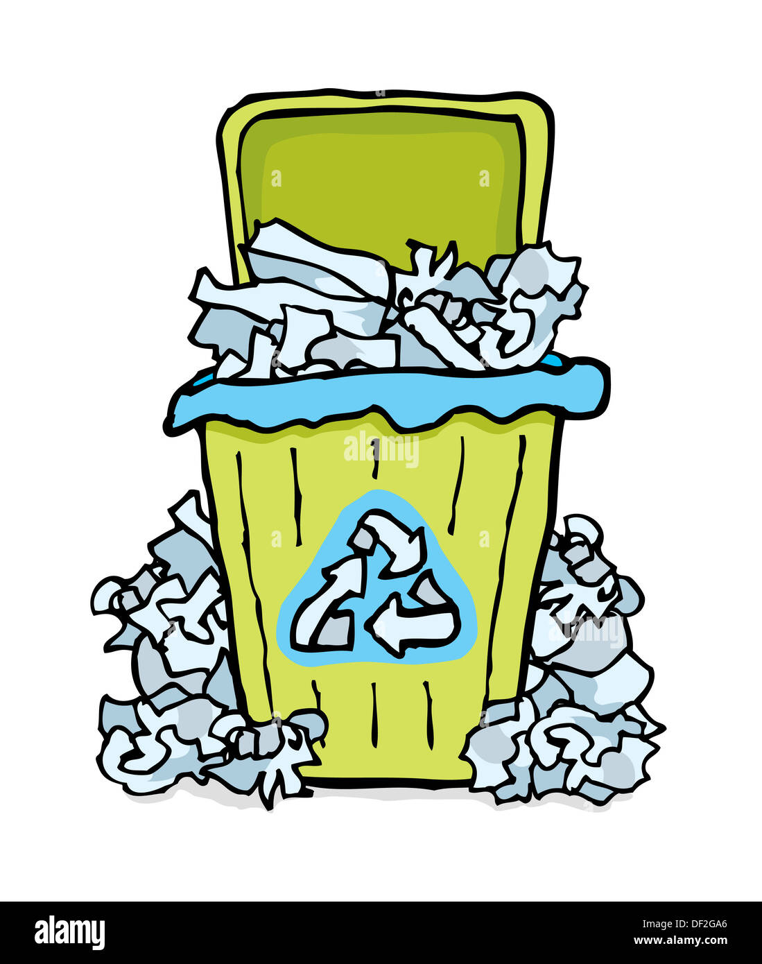 Recycling trash / Paper bin Stock Photo Alamy