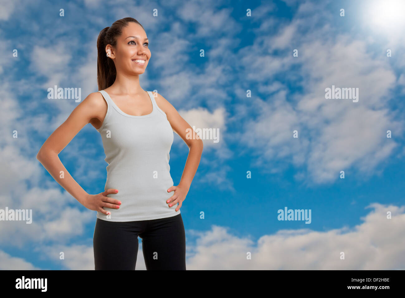 Woman standing hi-res stock photography and images - Alamy